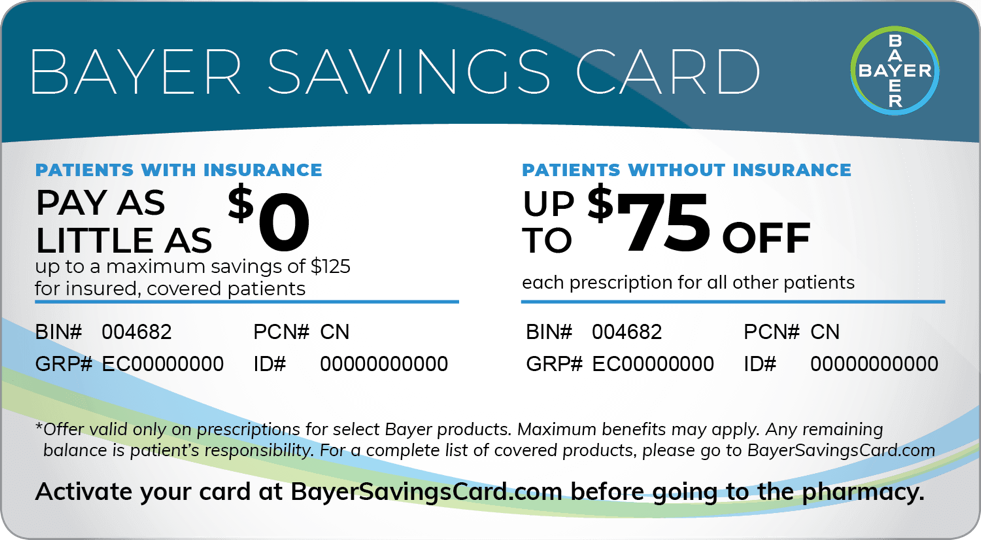 Title Bayer savings card